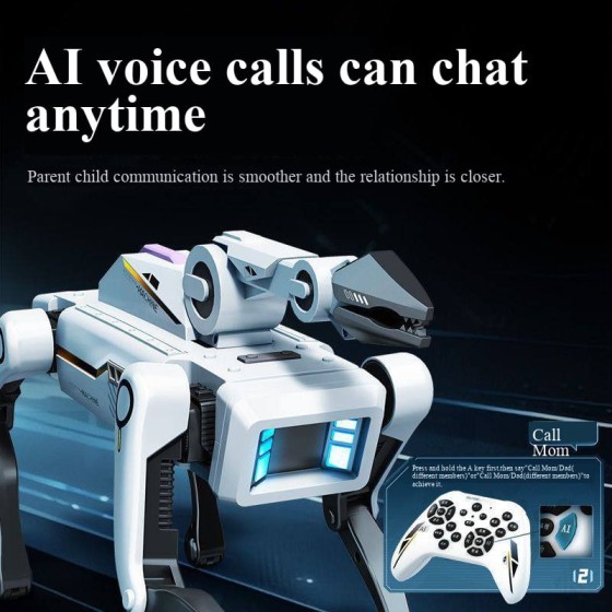 Shoot Robot Dog - Interactive STEM Pet with Voice Control, 30+ Actions & APP Programming, Durable Design for Kids Age 6+ (Compatible with iOS/Android)